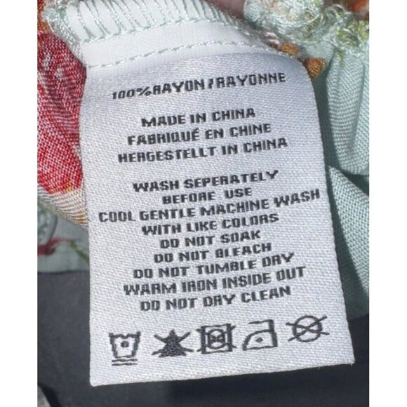 Sunday Mi Amor Anthropologie Mint Floral Cut out Back Halter Mini Dress Sz S NEW - Picture 8 of 9